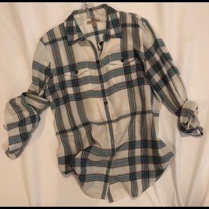 Burberry light flannel shirt
